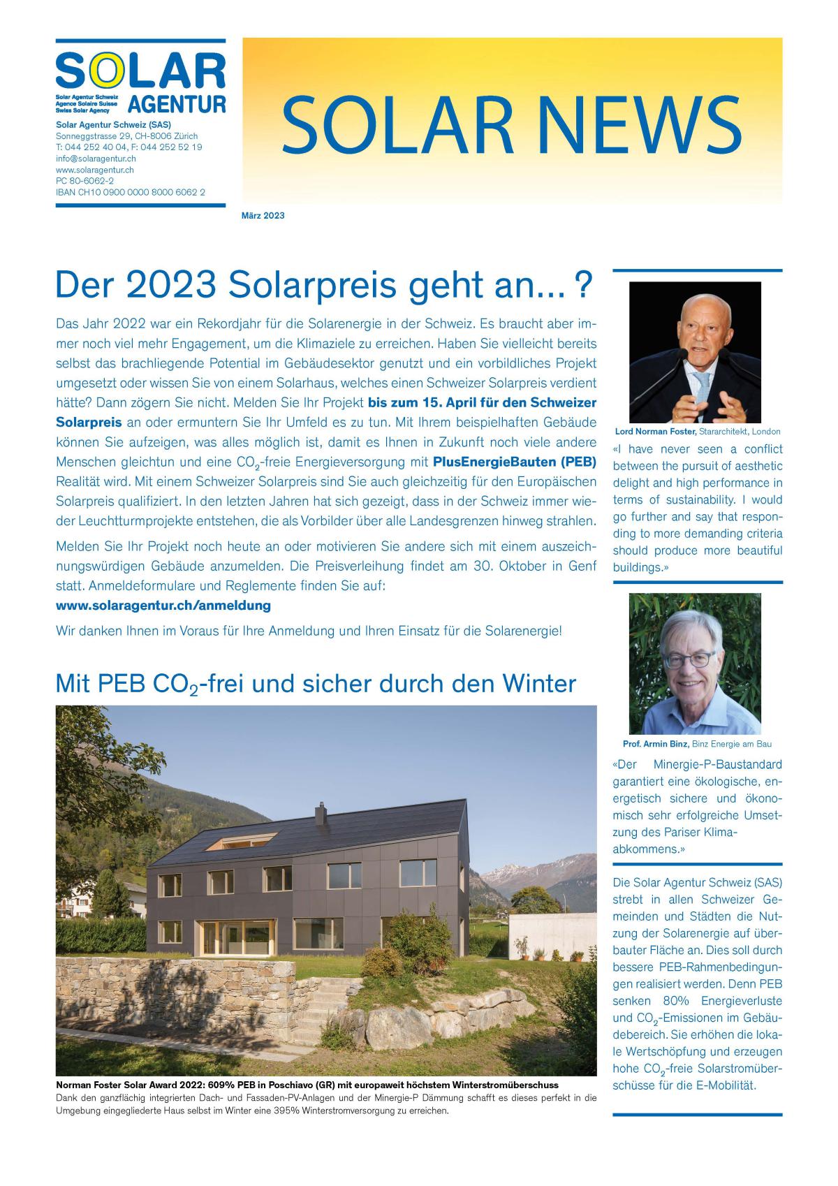 Solar News März 2023 (en allemand)