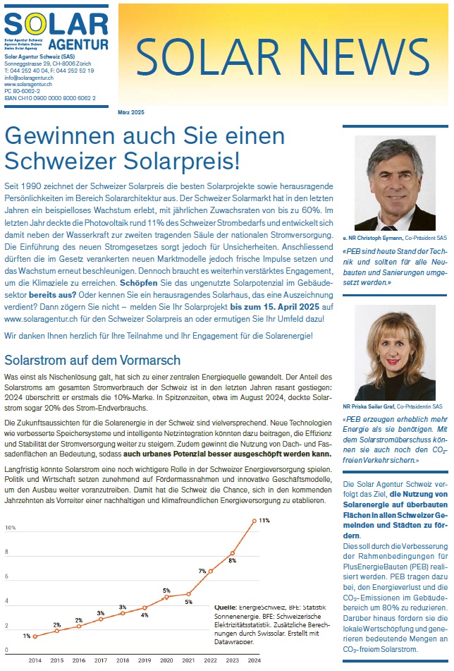 Solar News März 2025