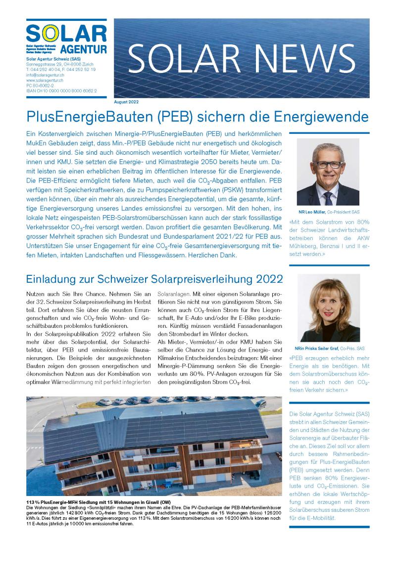 Solar News August 2022 (en allemand)